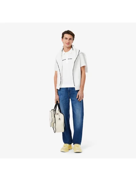 Поло Lacoste белое