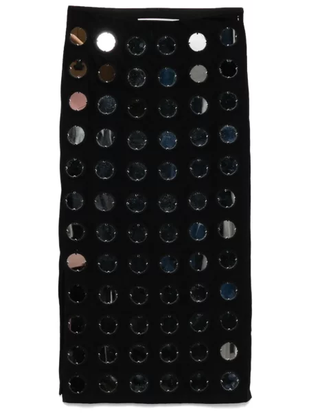 Fustă Conner Ives cu broderie negru