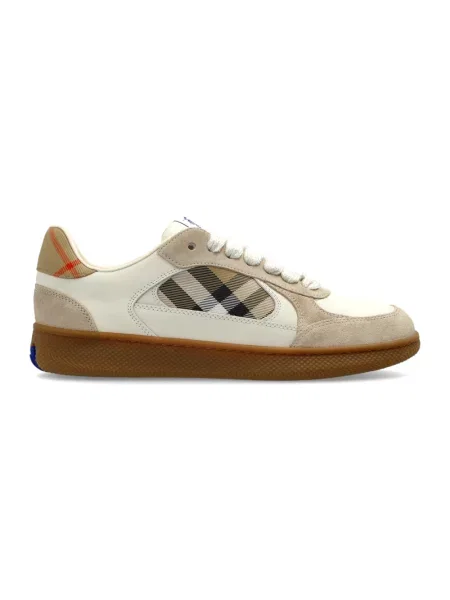 Sneakersy Burberry skórzane beżowe