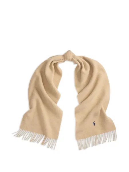 Vlněné šněrovací ponožky Polo Ralph Lauren s třásněmi modré