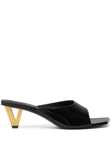 Papuci tip mules Versace negru