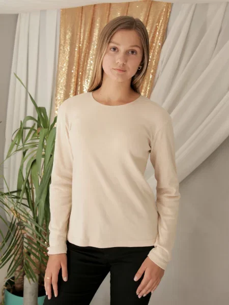 Наталюкс Лонгслів бежевий