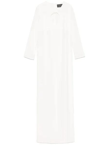 Maksi sukienka maxi Gianluca Capannolo garniturowa biała