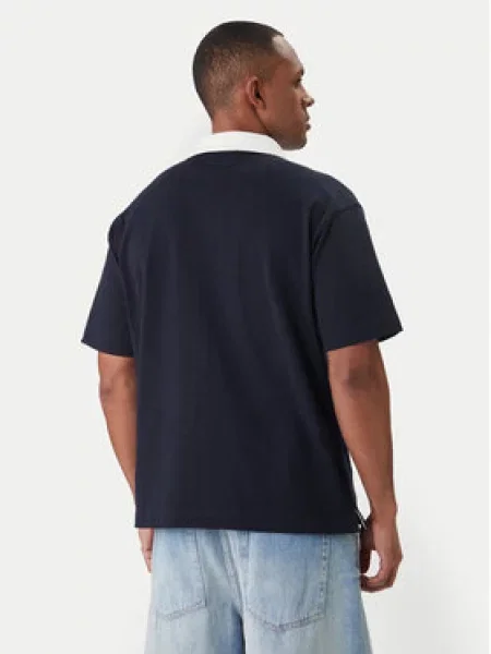 Guess Jeans Polo majica Mornarsko Oversize modra