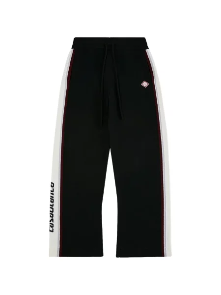 Pantaloni Casablanca din lână merinos cu dungi negru