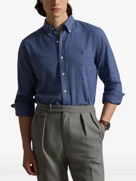 Șapcă Polo Ralph Lauren cu model herringbone din țesătură twill cu imagine albastru