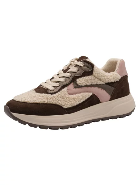 Sneakerși Tamaris maro