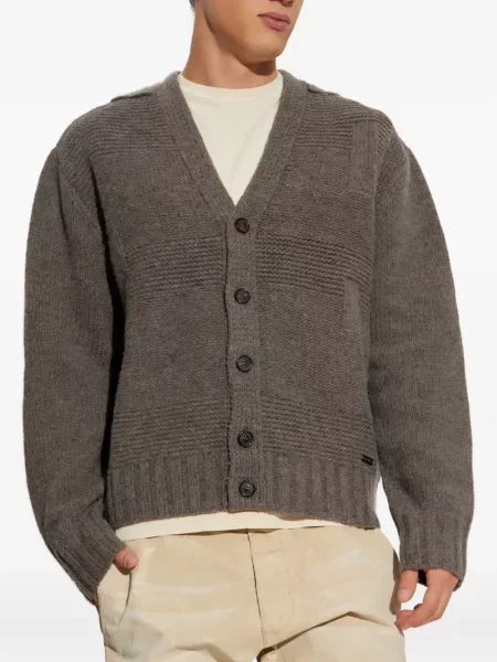 Cardigan Dsquared2 cu decolteu în V maro