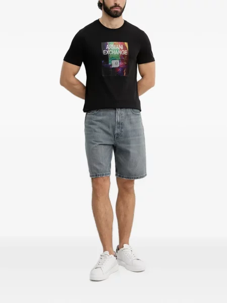 Tricou Armani Exchange cu imagine negru
