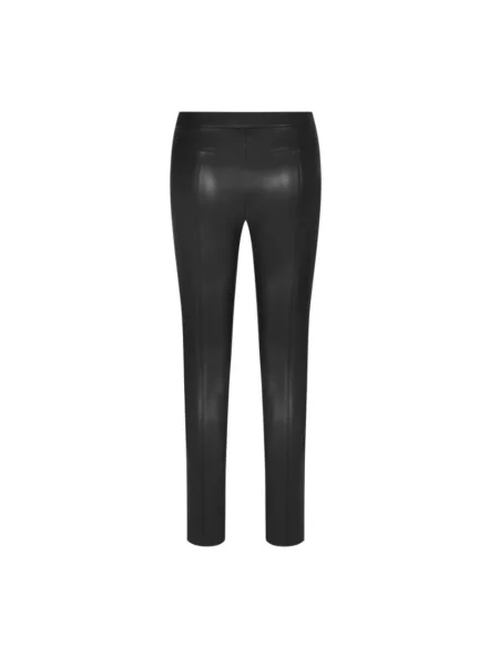 Raffaello Rossi Legginsy Resa Z Imitacji Skóry beige czarne