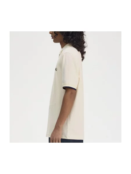 Tricou Fred Perry din crep bej