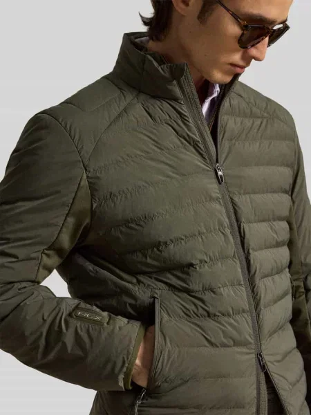 Bluza rozpinana o kroju regular fit z pikowanymi detalami Polo Ralph Lauren oliwkowa