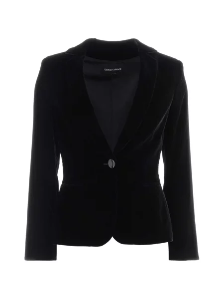 Sacou Giorgio Armani de catifea negru