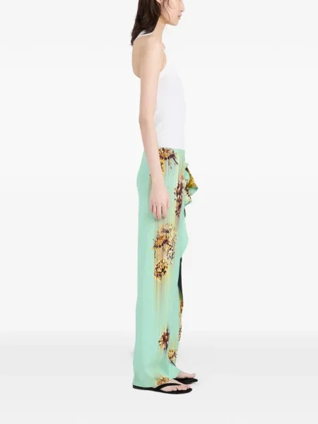 Maksi maksi suknja Proenza Schouler s volanima zelena