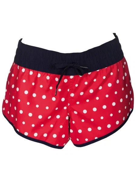 Spodenki kobiece Arena Dots Short czerwone