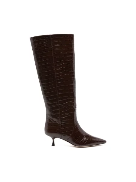 Kozaki Stuart Weitzman skórzane brązowe