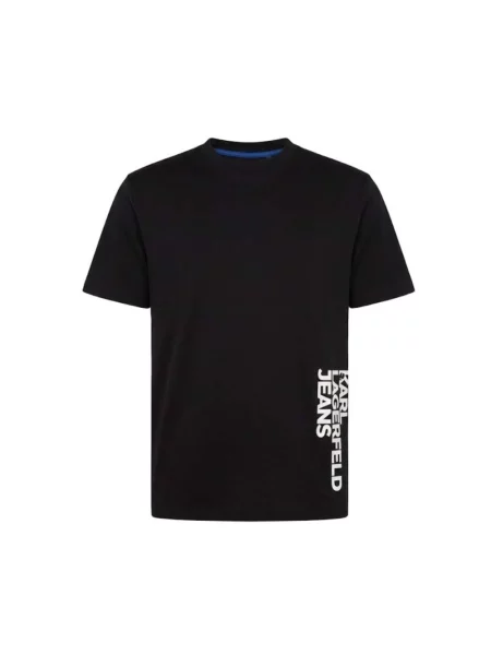 Koszulka Karl Lagerfeld z logo czarna