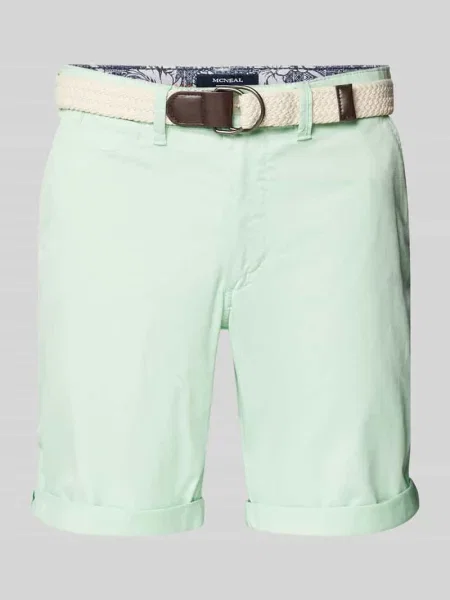 Bermudy o kroju slim fit z Mcneal zielone