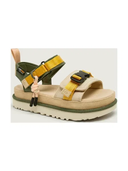 UGG Sandale GOLDENSTAR WILDWOOD | piele întoarsă bej