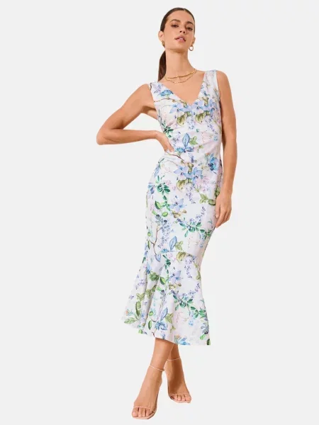 Lipsy Rochie albastru / verde / mov liliachiu alb