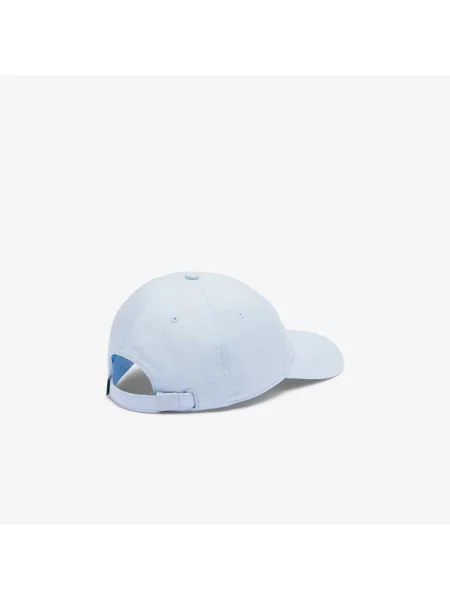 Lacoste Czapka Z Bawełnianego Diagonalu niebieska