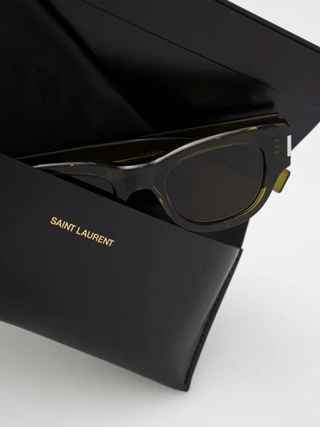 Saint Laurent napszemüveg zöld női fekete