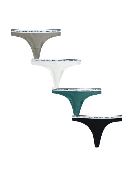 Next Tanga gri închis / kaki / negru alb