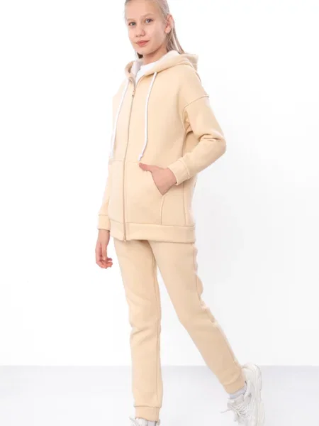 Дитячий Спортивний костюм Носи своє бавовна/поліестер бежевий