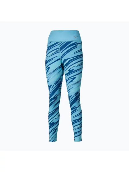 Běžecké legíny Mizuno Printed maui blue modré