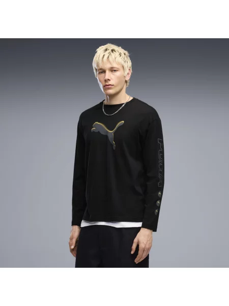 Koszulka z długim rękawem PUMA Sport Relaxed Street PUMA czarna