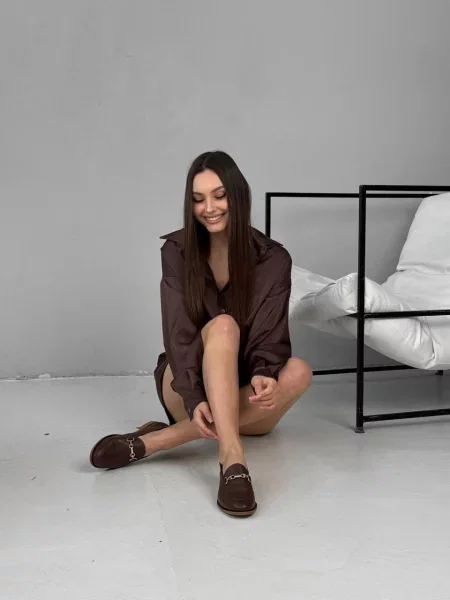 Лоферы 105.store коричневые