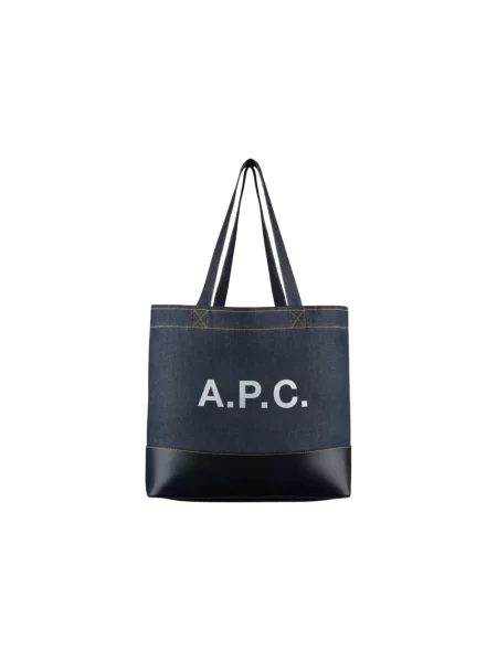 Torba A.p.c. skórzana niebieska