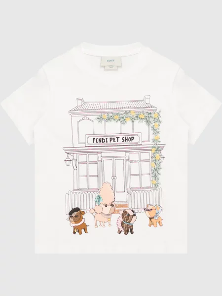 Футболка Fendi біла