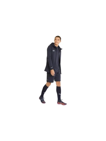 Geacă Puma cu glugă albastru