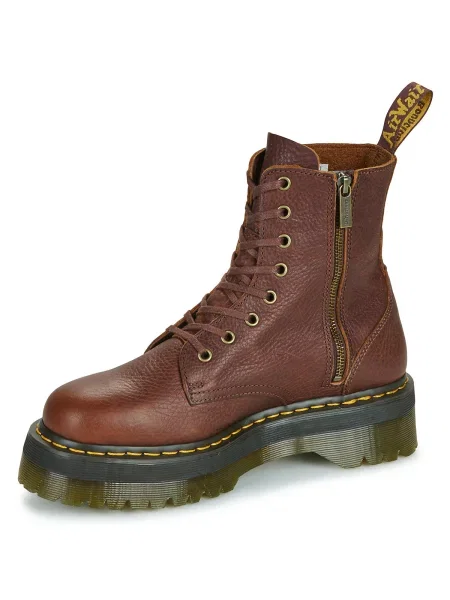 Členkové topánky Dr. Martens hnedá
