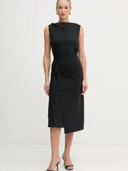 BOSS sukienka Emiaky czarna