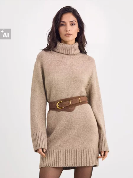 Mini suknelė Mohito smėlinė