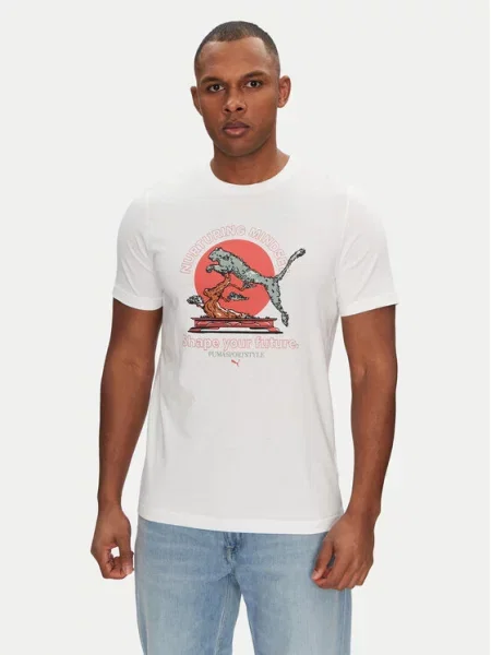 Puma T-Shirt Bonsai biały