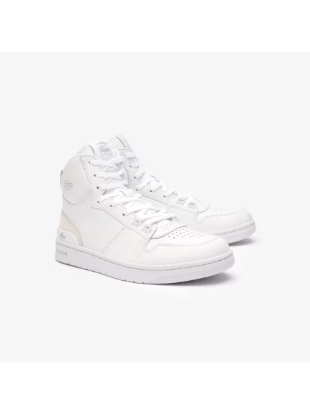 Lacoste Tenisówki Mid Embossed Logo białe