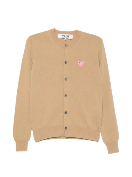 Cardigan Comme Des Garcons Play cu motiv cu inimi