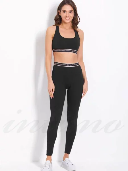 Леггинсы для спорта чорні