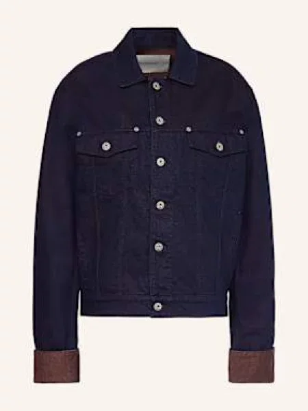 Jw Anderson Džínová Bunda blue/red červená