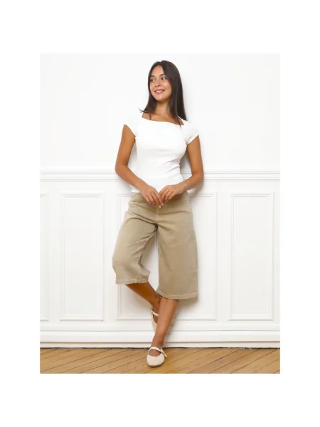 Top La Modeuse alb