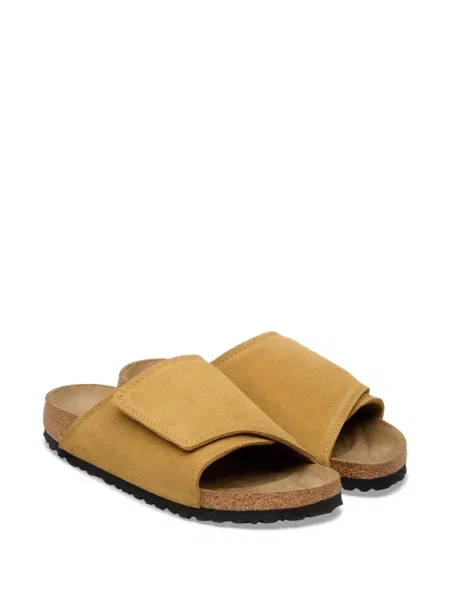 Zomšinės dirželis sandalai Birkenstock ruda