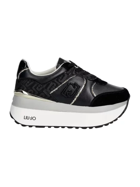 Sneakersy Liu Jo skórzane czarne