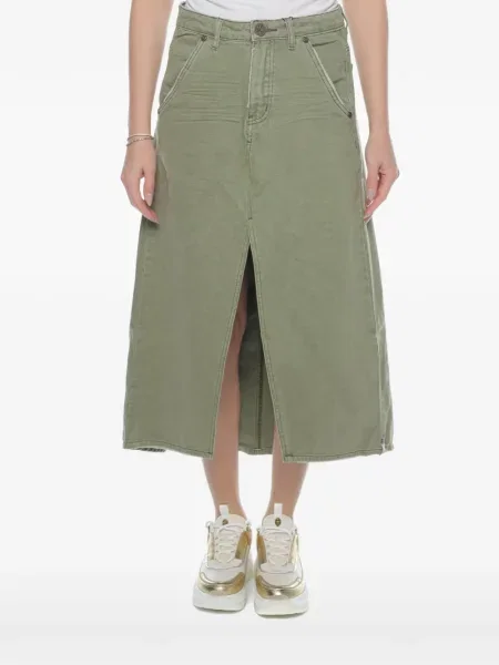 Fustă din denim One Teaspoon verde