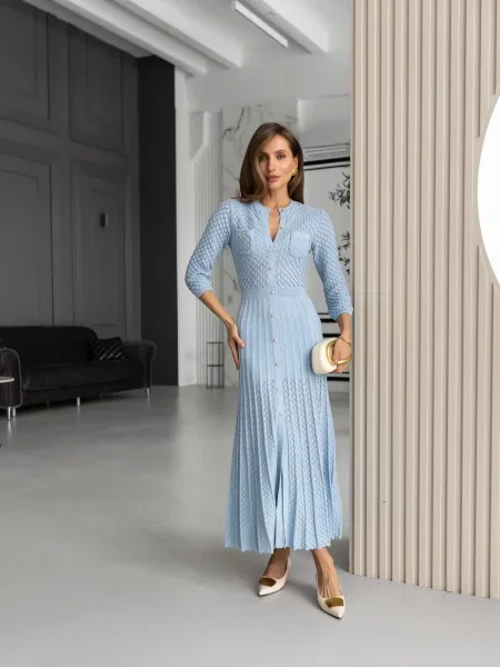 Макси платье Uaclothes голубое
