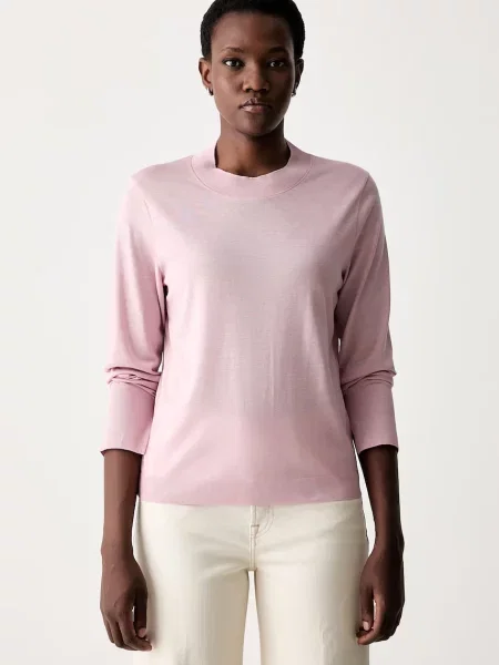 Tricou polo Marc O'polo din lyocell roz