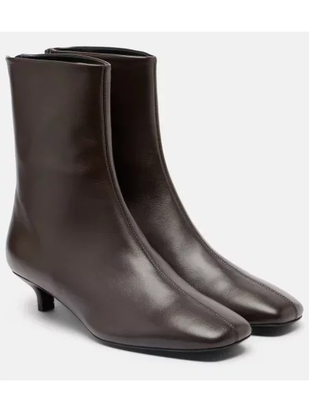 Cizme scurte Toteme din piele maro