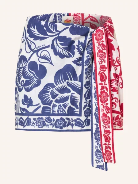 Farm Rio Sukně S Přesahem / červená / modrá bílá